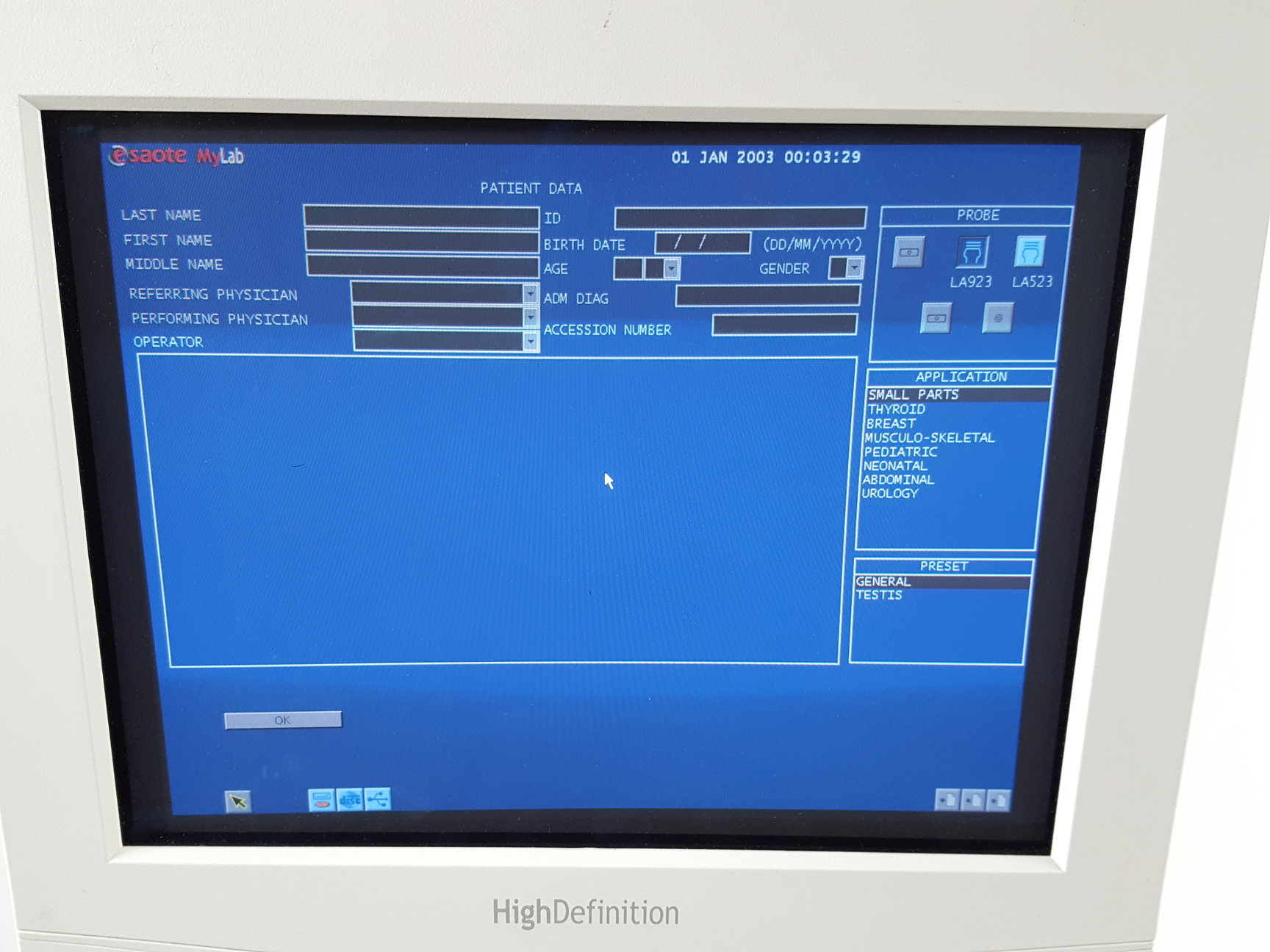 Image of Esaote MyLab 70 Ultrasound System Lab