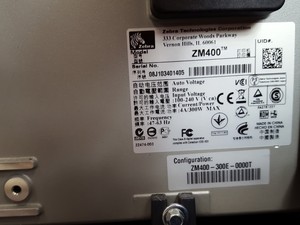 Thumbnail image of Zebra ZM400 Therma Label Printer USB / Ethernet