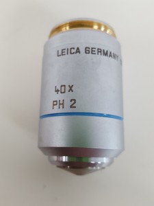 Thumbnail image of Leica 506099 ∞/0.17/D N Plan 40x/0.65 PH 2 Microscope Objective Lab