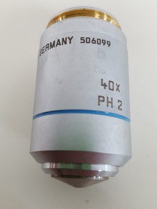Thumbnail image of Leica 506099 ∞/0.17/D N Plan 40x/0.65 PH 2 Microscope Objective Lab