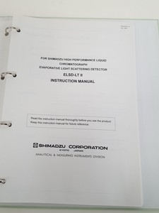 Thumbnail image of Shimadzu ELSD-LT2 Low Temp Evaporative Light Scattering Detector & Manual Lab