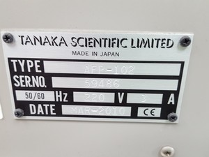 Thumbnail image of Tanaka Scientific AFP-102 Auto Cold Filler Plugging Point Tester Lab