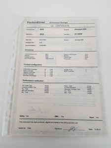 Thumbnail image of Perkin Elmer AAnalyst 800 Atomic Absorption Spectrometer Spares - Parts Only