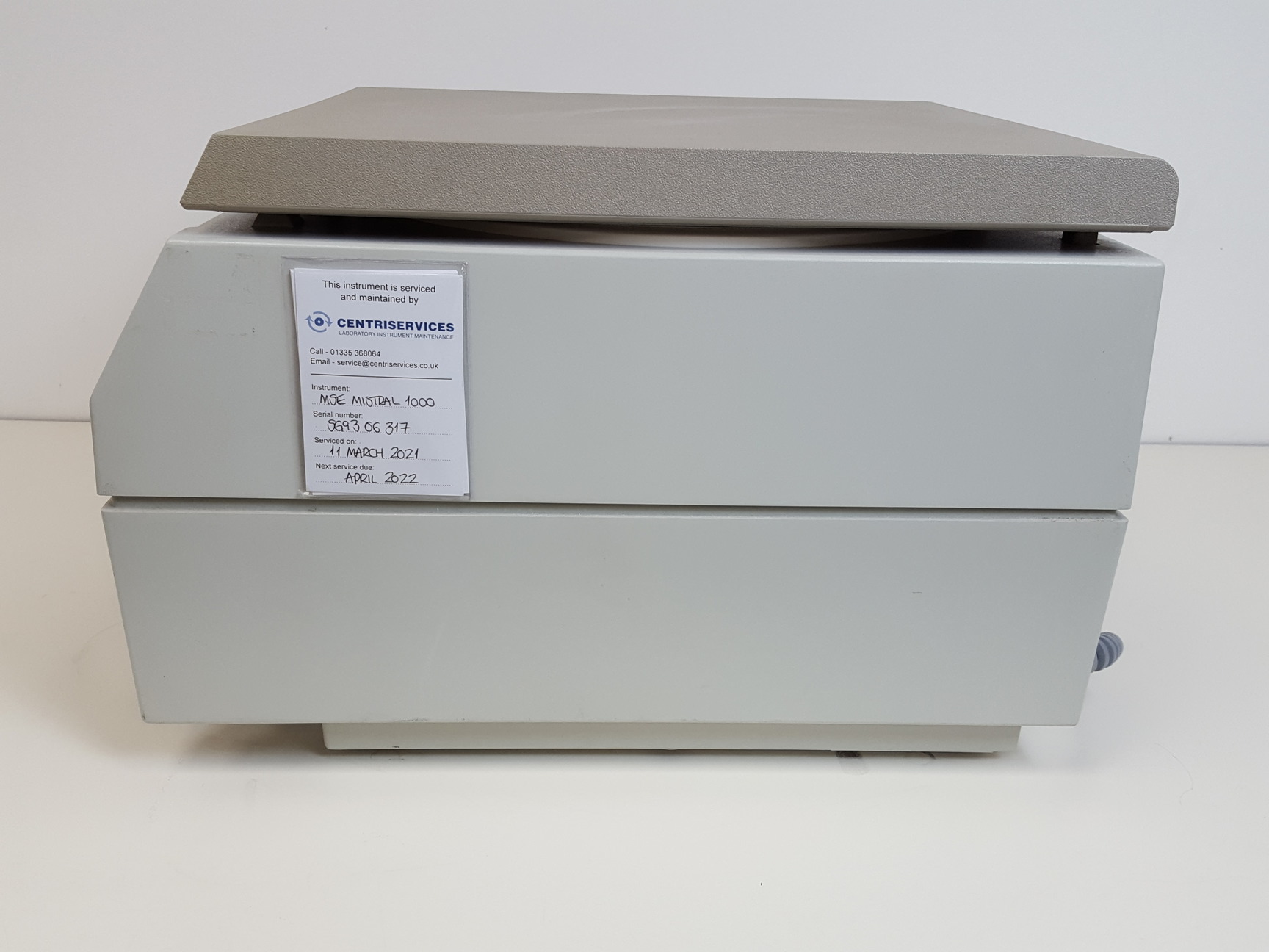 Image of MSE MISTRAL 1000 Laboratory Bench-Top Centrifuge with Rotor 4450rpm Lab