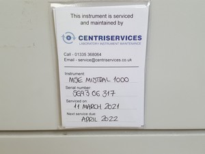 Thumbnail image of MSE MISTRAL 1000 Laboratory Bench-Top Centrifuge with Rotor 4450rpm Lab