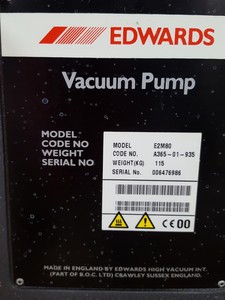 Thumbnail image of Edwards Two Stage Vacuum Pump Model E2M80 w/ EH1200 Mechanical Booster MF100 