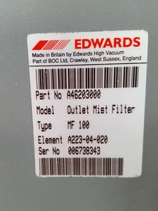 Thumbnail image of Edwards Two Stage Vacuum Pump Model E2M80 w/ EH1200 Mechanical Booster MF100 