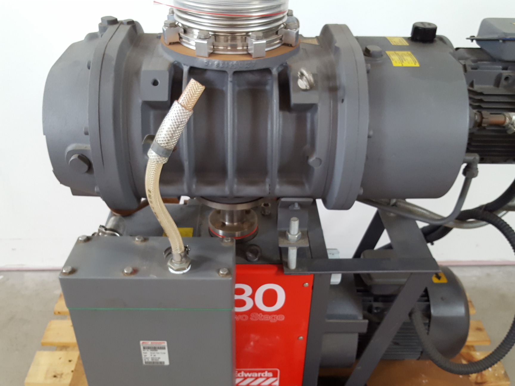 Image of Edwards Two Stage Vacuum Pump Model E2M80 w/ EH1200 Mechanical Booster MF100 