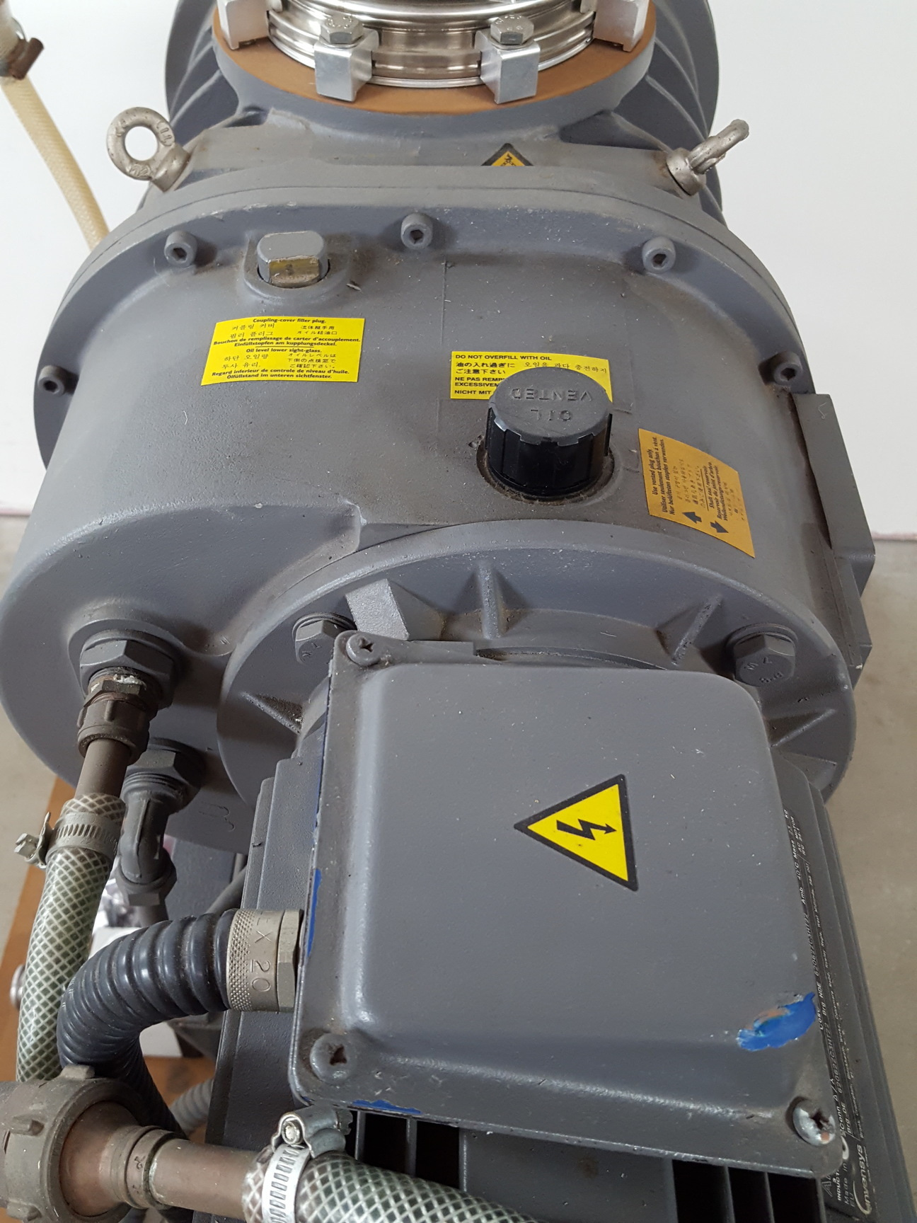 Image of Edwards Two Stage Vacuum Pump Model E2M80 w/ EH1200 Mechanical Booster MF100 