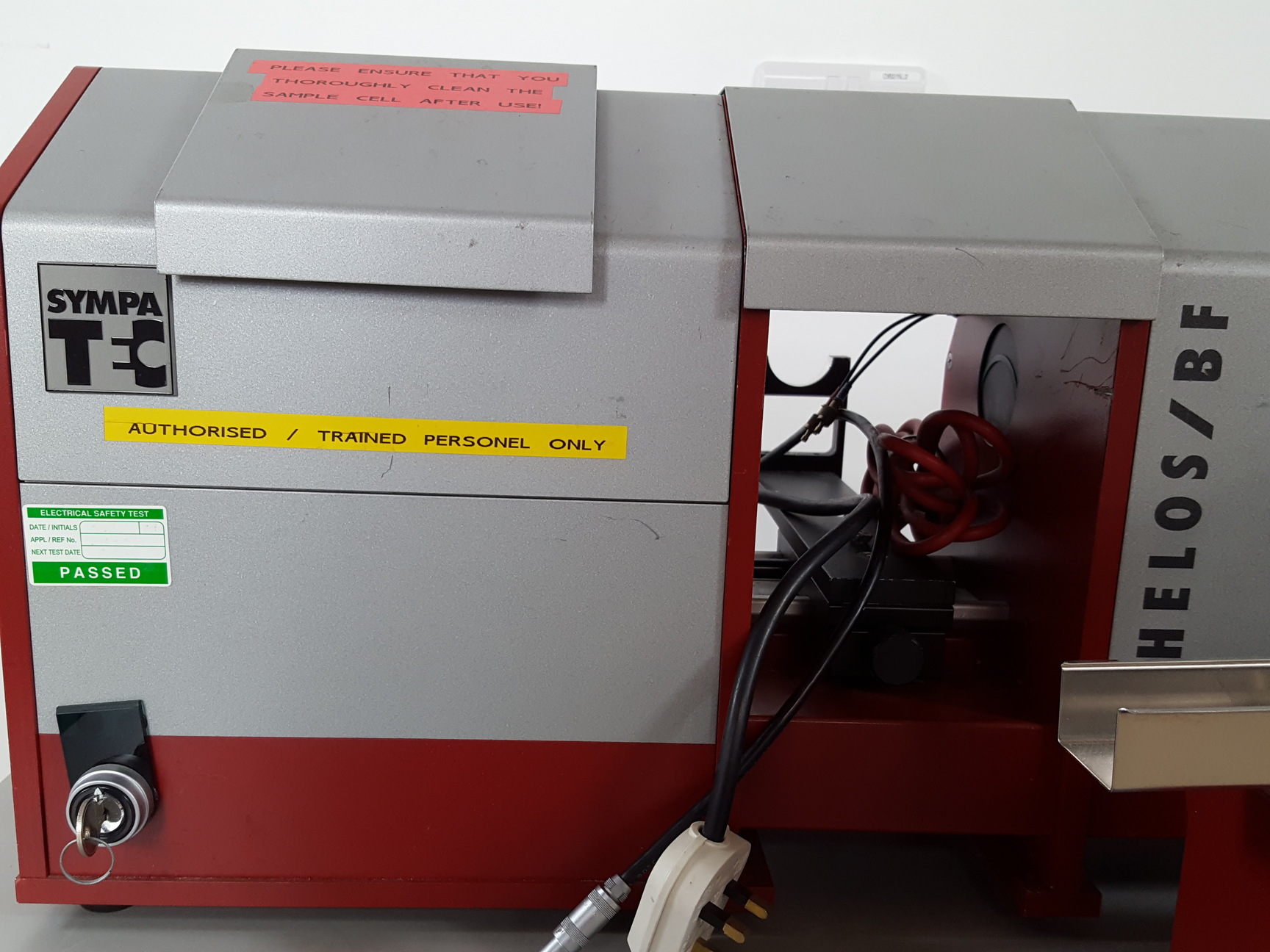 Image of Sympatec Helos/BF Laser Diffraction Particle Sizer System Rodos, BFS/MAGIC, CUV