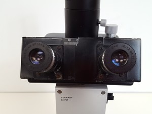 Thumbnail image of Leitz Weltzar Diavert Phase Contrast Inverted Microscope with 5 x Objectives Lab