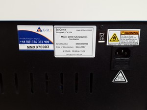 Thumbnail image of SciGene Micro 2000 Hybridization Incubator Model with Tubes Lab