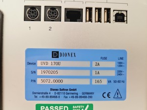 Thumbnail image of DIONEX HPLC System, GP50, AS50, UVD 17OUD Lab