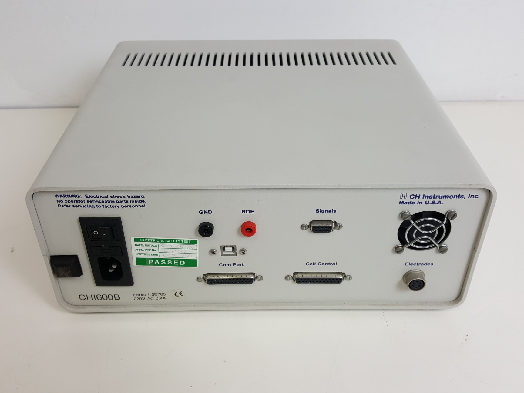 CH Instruments CHI600B Electrochemical Workstation Lab
