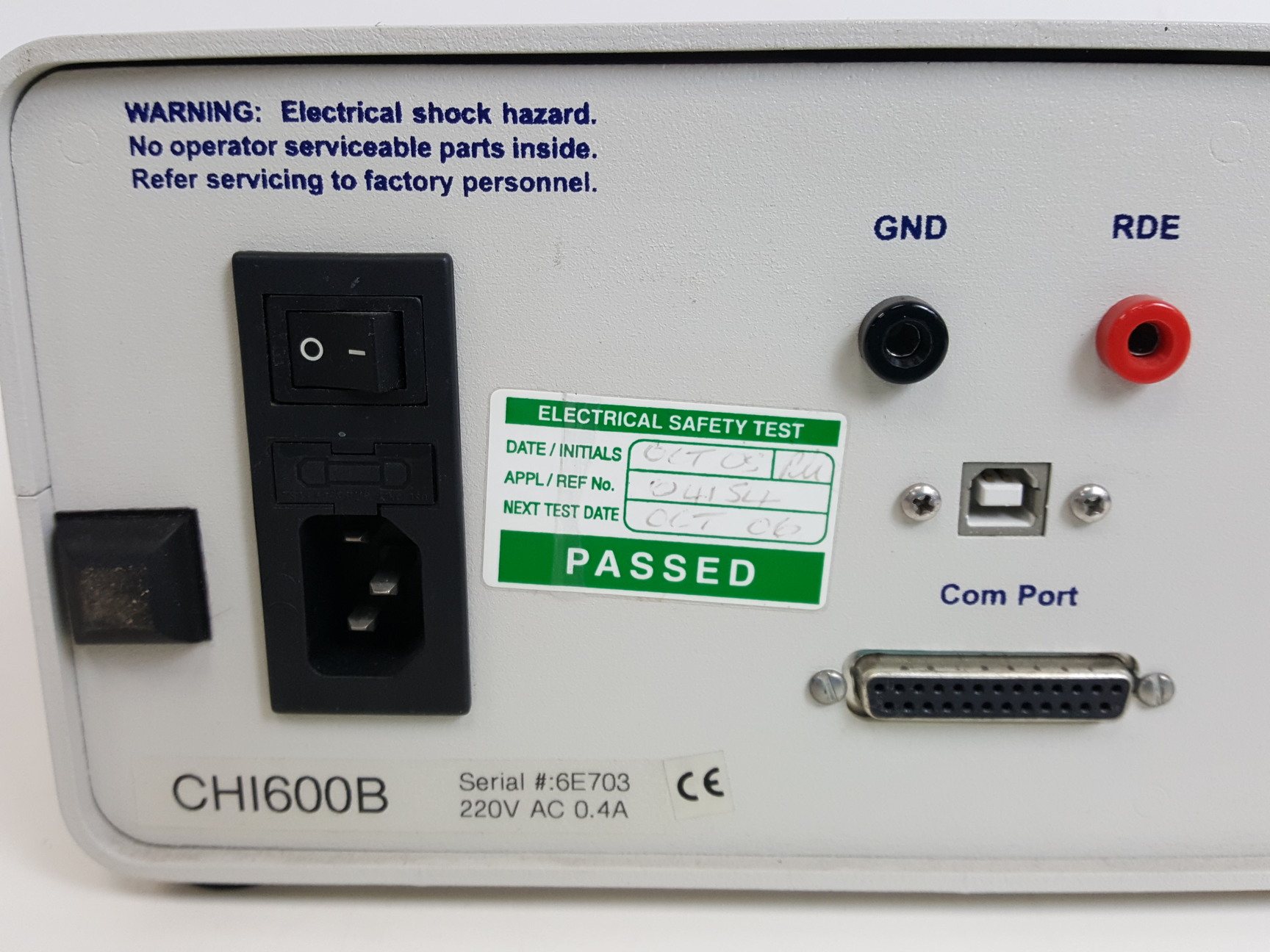 CH Instruments CHI600B Electrochemical Workstation Lab