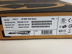 Thumbnail image of Extreme Networks BD 8800 10G4X Network Switch Module Model - 41611