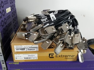 Thumbnail image of Large Lot of Extreme Networks Network Switches, Modules, Cables, Noise Filters
