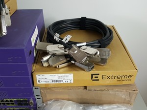 Thumbnail image of Large Lot of Extreme Networks Network Switches, Modules, Cables, Noise Filters