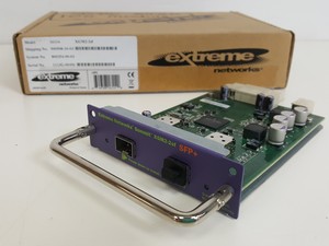 Thumbnail image of Large Lot of Extreme Networks Network Switches, Modules, Cables, Noise Filters