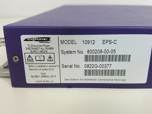 Thumbnail image of Large Lot of Extreme Networks Network Switches, Modules, Cables, Noise Filters
