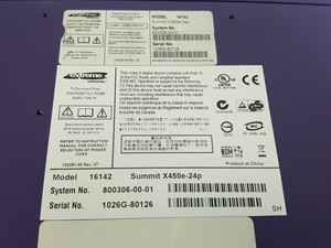 Thumbnail image of Large Lot of Extreme Networks Network Switches, Modules, Cables, Noise Filters