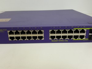 Thumbnail image of Large Lot of Extreme Networks Network Switches, Modules, Cables, Noise Filters
