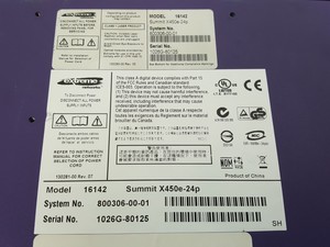 Thumbnail image of Large Lot of Extreme Networks Network Switches, Modules, Cables, Noise Filters