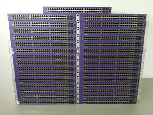Thumbnail image of Large Lot of Extreme Networks Network Switches, Modules, Cables, Noise Filters