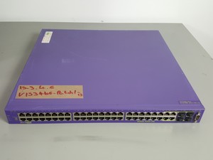 Thumbnail image of Large Lot of Extreme Networks Network Switches, Modules, Cables, Noise Filters