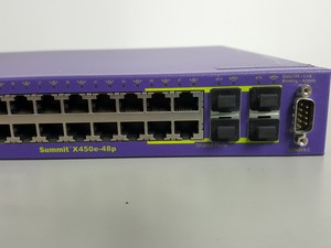 Thumbnail image of Large Lot of Extreme Networks Network Switches, Modules, Cables, Noise Filters