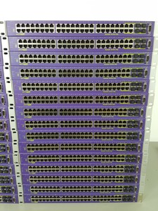 Thumbnail image of Large Lot of Extreme Networks Network Switches, Modules, Cables, Noise Filters