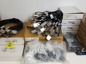 Thumbnail image of Large Lot of Extreme Networks Network Switches, Modules, Cables, Noise Filters