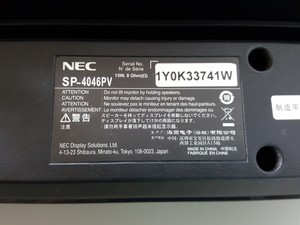 Thumbnail image of NEC MultiSync P462 46" Monitor Model L46OU6 with 2 x Speakers SP-4046PV