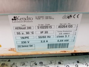 Thumbnail image of Heraeus Hera Cell 240 CO2 Laboratory Incubator with Trolley Lab Spares/Repairs