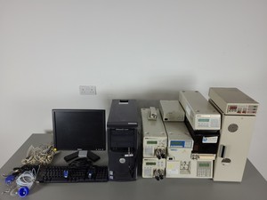 Thumbnail image of Jasco HPLC System -  PU-1585, UV-2077, FP-920, HG-980-30, AS-1555 Lab