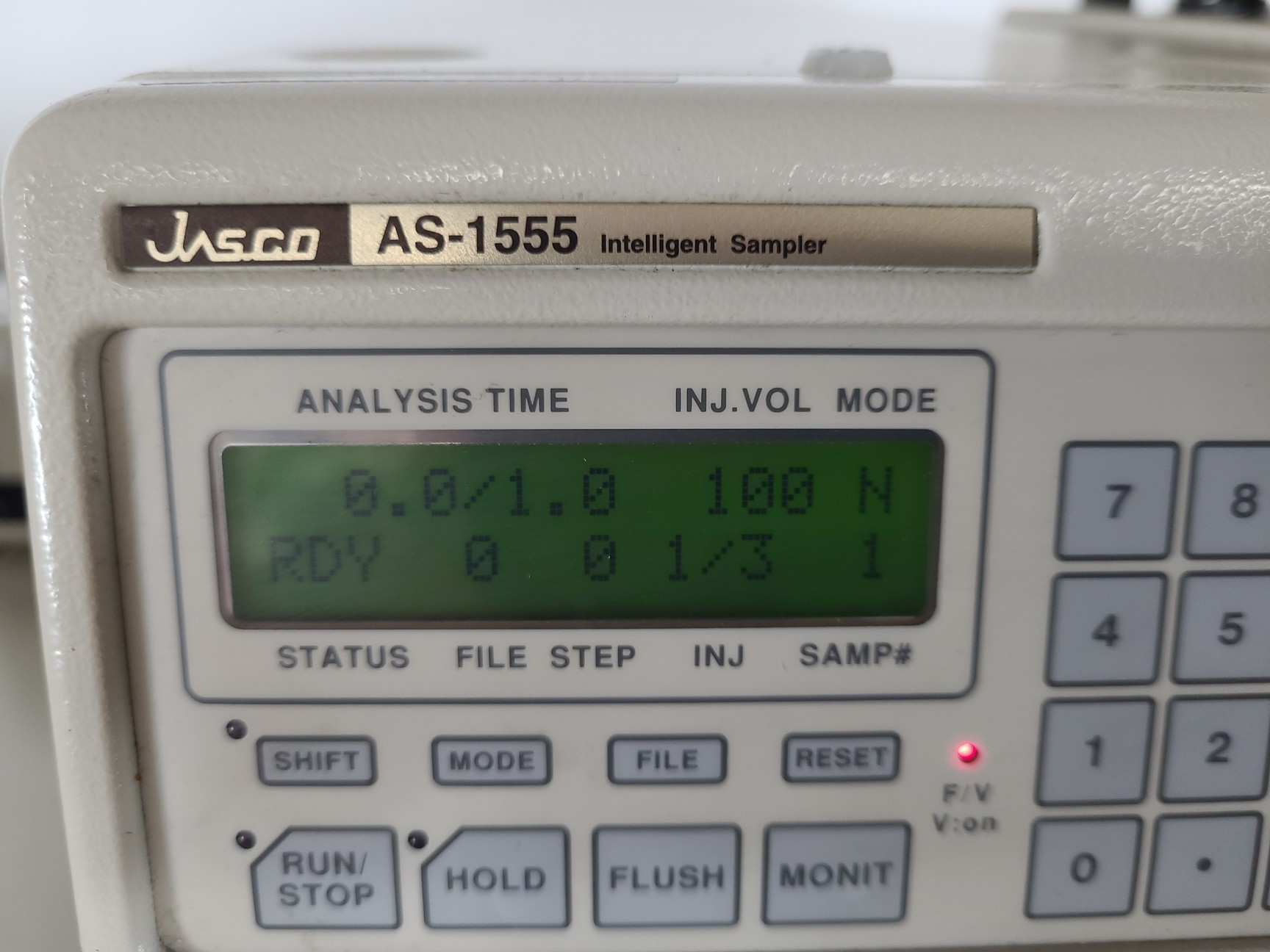 Image of Jasco HPLC System -  PU-1585, UV-2077, FP-920, HG-980-30, AS-1555 Lab