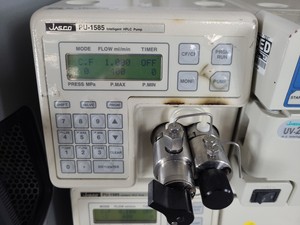 Thumbnail image of Jasco HPLC System -  PU-1585, UV-2077, FP-920, HG-980-30, AS-1555 Lab