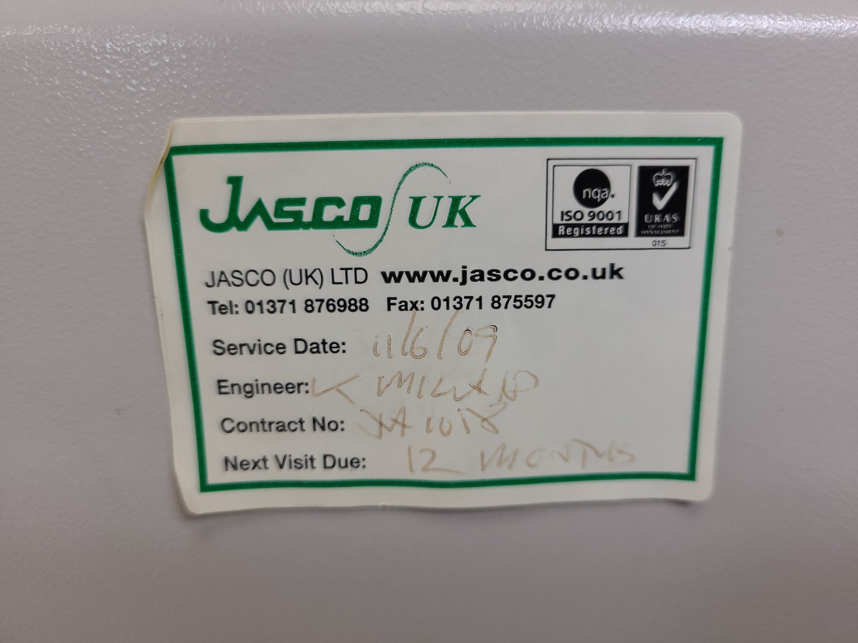 Image of Jasco HPLC System -  PU-1585, UV-2077, FP-920, HG-980-30, AS-1555 Lab