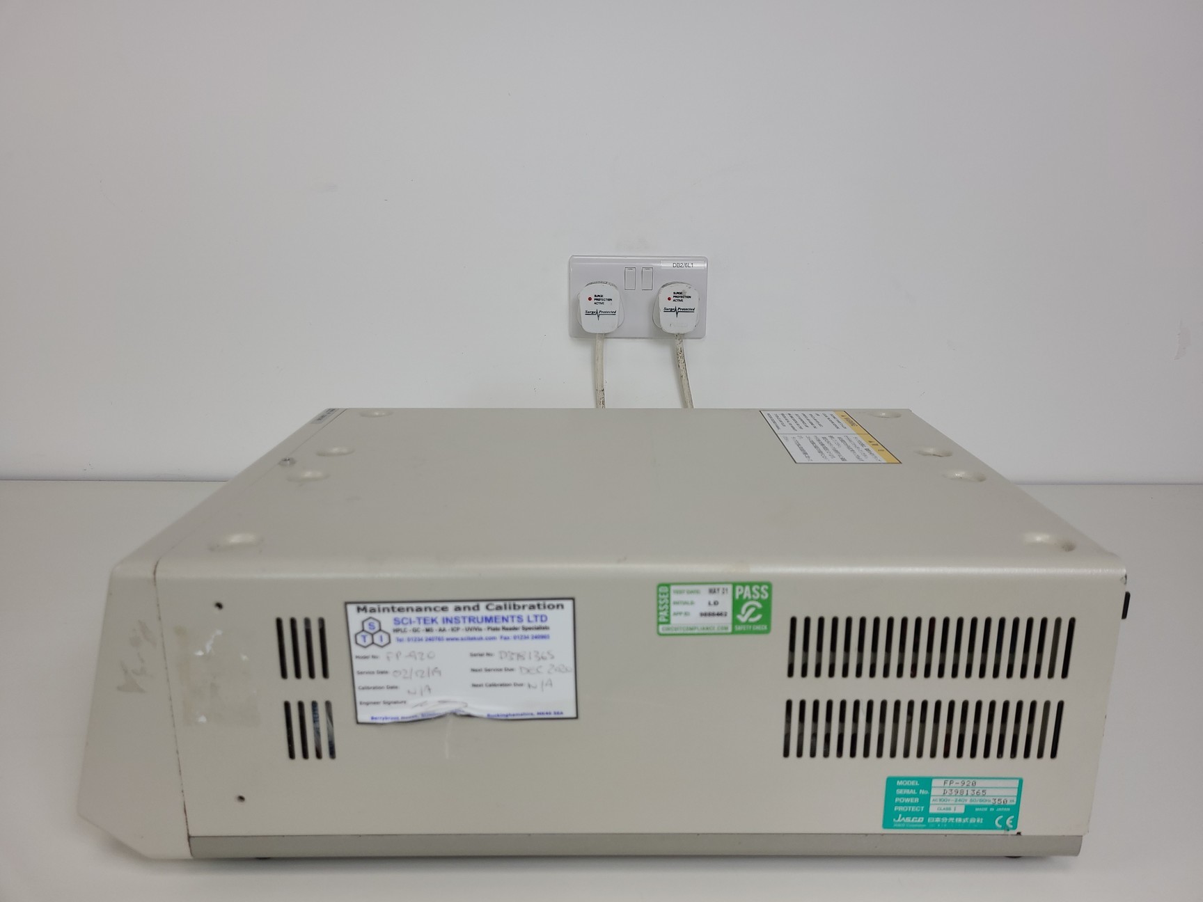 Image of Jasco HPLC System -  PU-1585, UV-2077, FP-920, HG-980-30, AS-1555 Lab