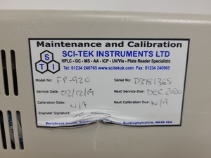 Thumbnail image of Jasco HPLC System -  PU-1585, UV-2077, FP-920, HG-980-30, AS-1555 Lab