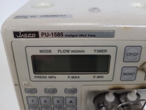 Thumbnail image of Jasco HPLC System -  PU-1585, UV-2077, FP-920, HG-980-30, AS-1555 Lab