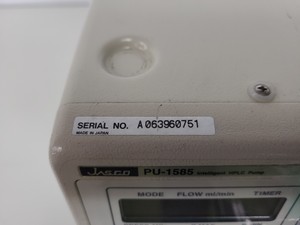 Thumbnail image of Jasco HPLC System -  PU-1585, UV-2077, FP-920, HG-980-30, AS-1555 Lab