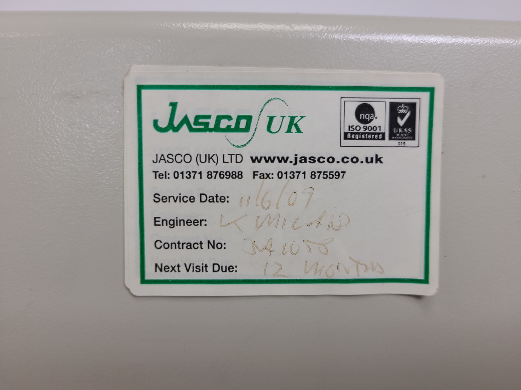 Image of Jasco HPLC System -  PU-1585, UV-2077, FP-920, HG-980-30, AS-1555 Lab