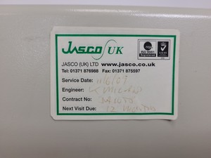 Thumbnail image of Jasco HPLC System -  PU-1585, UV-2077, FP-920, HG-980-30, AS-1555 Lab