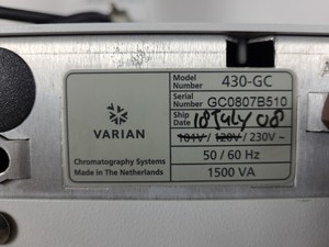 Thumbnail image of Varian 430-GC Gas Chromatograph With CP-8400 Autosampler Lab