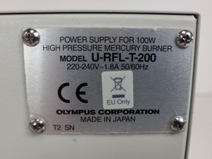 Thumbnail image of Olympus U-RFL-T 200 Power Supply for 100W High Press Mercury Burner Ballast Lab