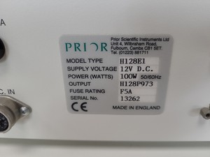Thumbnail image of 2 x Prior H128E1 Controllers with 2 x Stepper Motor Focus Drives Lab