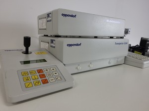 Thumbnail image of Eppendorf Micromanipulator 5171 + Joystick & Transjector 5246 + Control Pad Lab