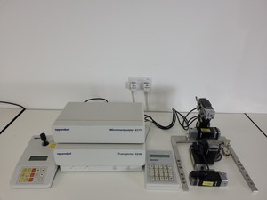 Thumbnail image of Eppendorf Micromanipulator 5171 + Joystick & Transjector 5246 + Control Pad Lab