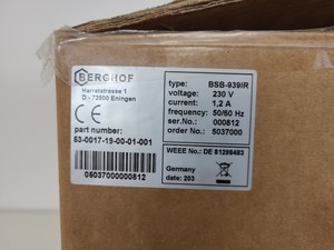 Thumbnail image of Berghof distillacid BSB-939-IR Acid Purification System Lab